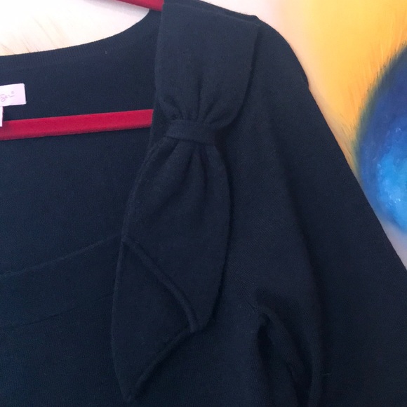 Lilly Pulitzer Bow Sweater Black - Picture 2 of 4